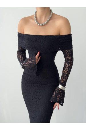 Kadın Straplez Dantel Arya Elbise