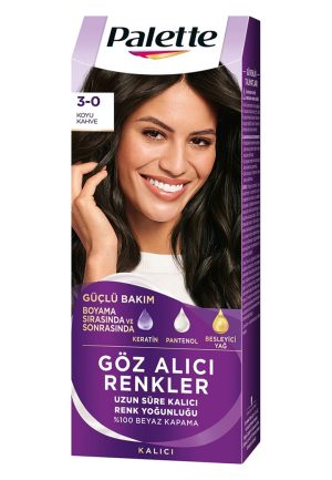 Palette Göz Alıcı Renkler Saç Boyası 3-0 Koyu Kahve